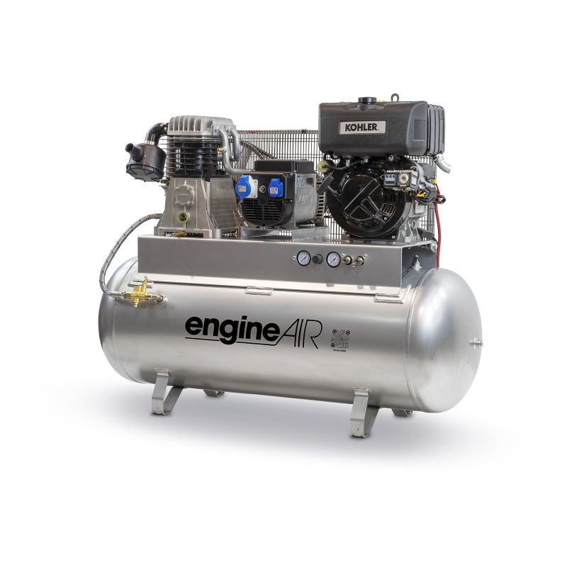 Stationary EngineDriven Air Compressors 270 liters, 10.1 to 11.7 HP