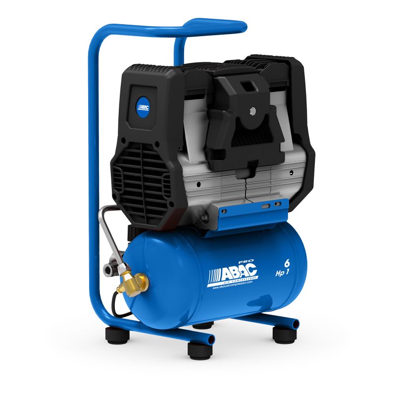 Mobile Silent Air Compressors 6 liters, 0.75 to 2 HP ABAC International