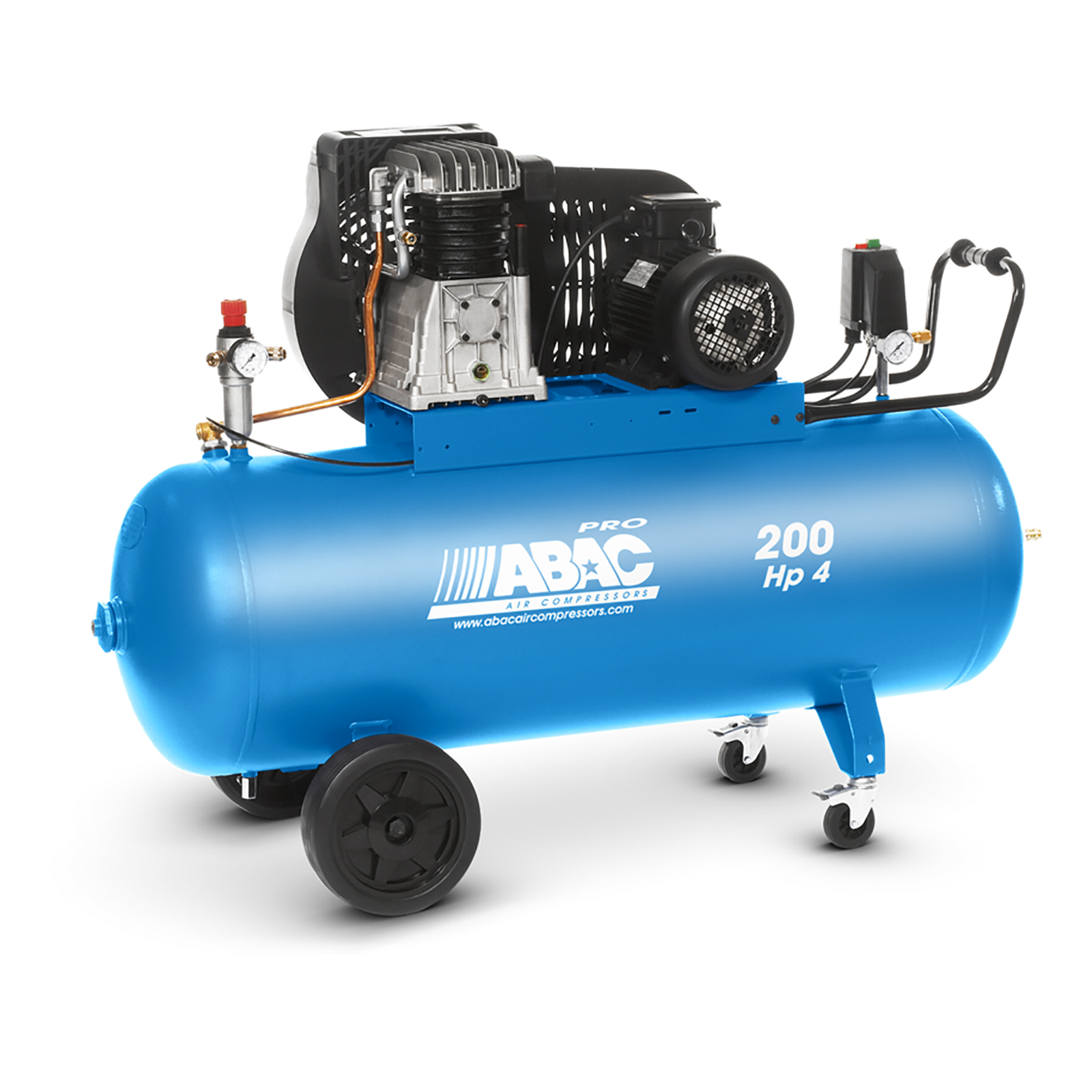 Compressore aria a cinghia professionale ABAC LINE A39 270 CT3-200 litri 3 HP 